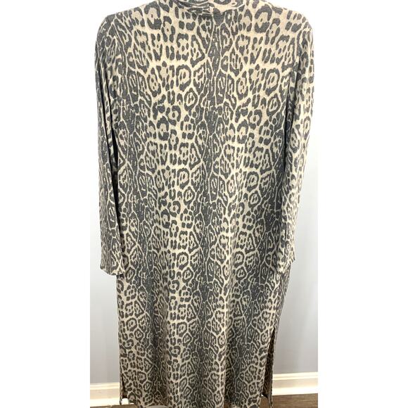 Ces Femme Leopard Print Cardigan - Women's XL - Long - Picture 3 of 5